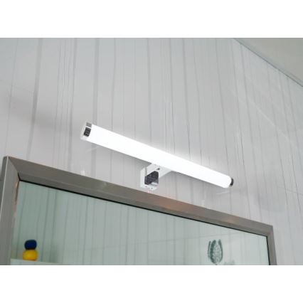 LED φωτιστικό για καθρέφτη μπάνιου, 8W/230V, 30 cm, IP44, γυαλιστερό χρώμιο