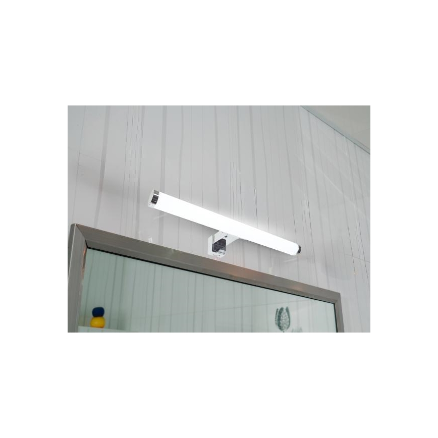 LED φωτιστικό για καθρέφτη μπάνιου, 8W/230V, 30 cm, IP44, γυαλιστερό χρώμιο