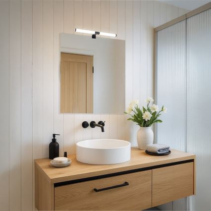 LED φωτιστικό για καθρέφτη μπάνιου APA LED/6W/230V 40 cm IP44 μαύρο