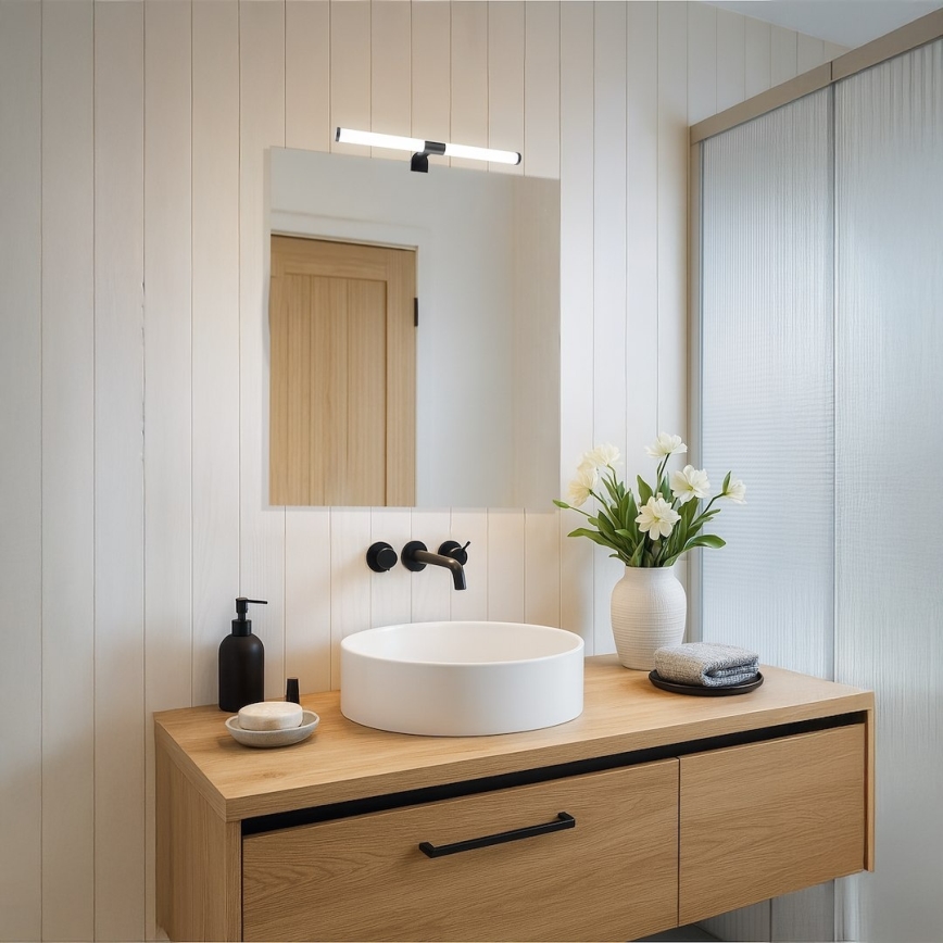 LED φωτιστικό για καθρέφτη μπάνιου APA LED/6W/230V 40 cm IP44 μαύρο