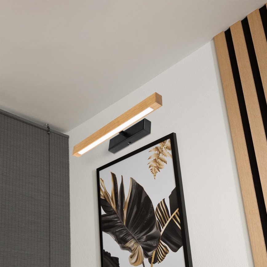 LED φωτιστικό για πίνακες VERDE LED/5,5W/230V 3000K 46 cm δρυς/μαύρο