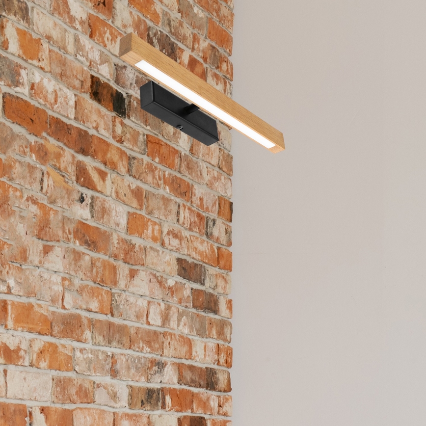 LED φωτιστικό για πίνακες VERDE LED/5,5W/230V 3000K 46 cm δρυς/μαύρο