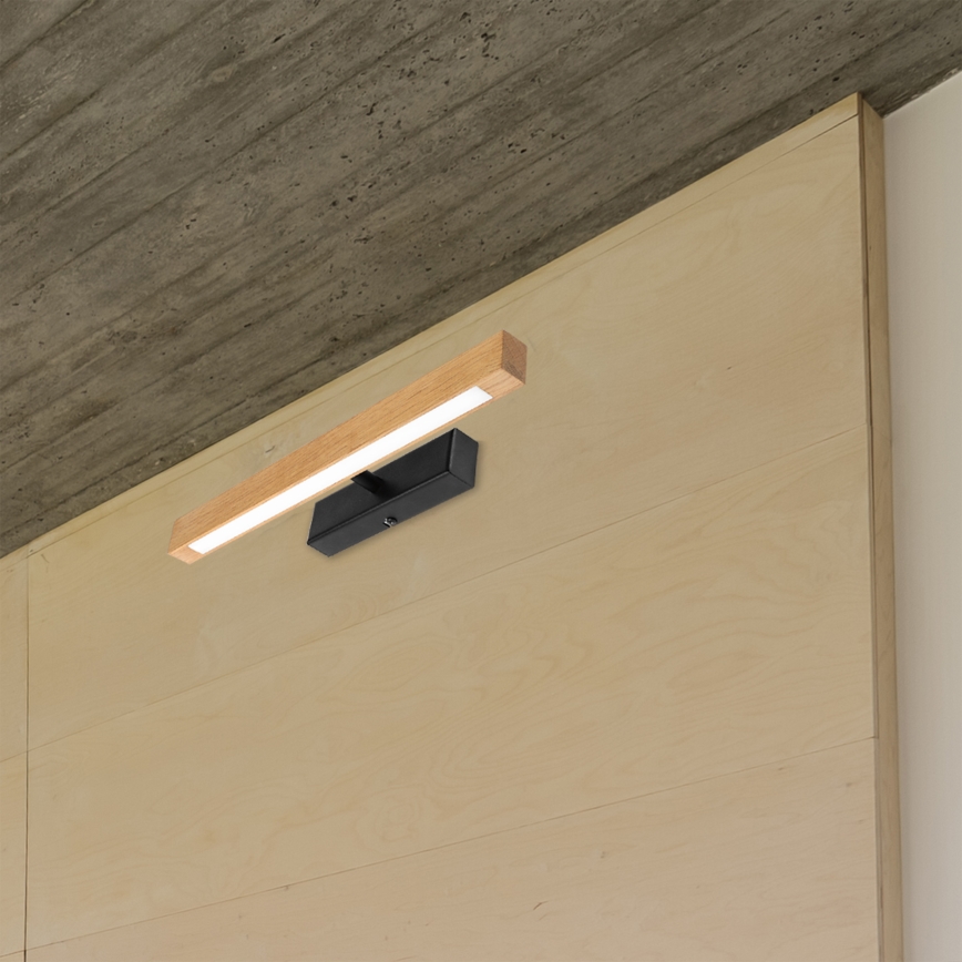 LED φωτιστικό για πίνακες VERDE LED/5,5W/230V 3000K 46 cm δρυς/μαύρο