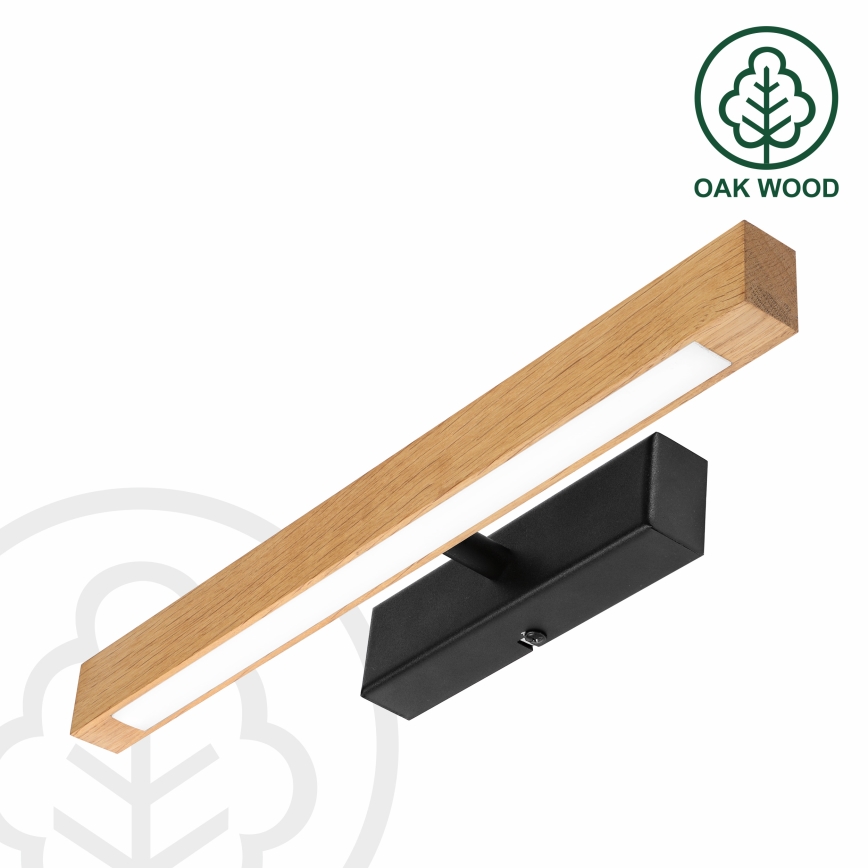 LED φωτιστικό για πίνακες VERDE LED/5,5W/230V 3000K 46 cm δρυς/μαύρο