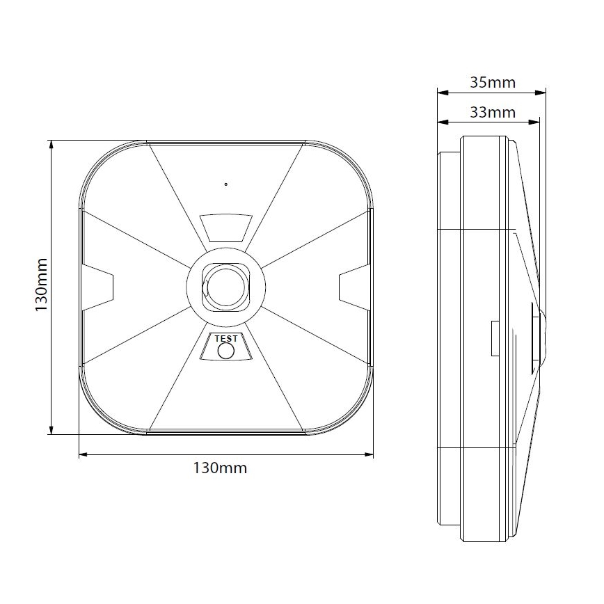 LED φωτιστικό έκτακτης ανάγκης GATRION LED/3/1W/3,2V 6000K 3000 mAh IP54 λευκό