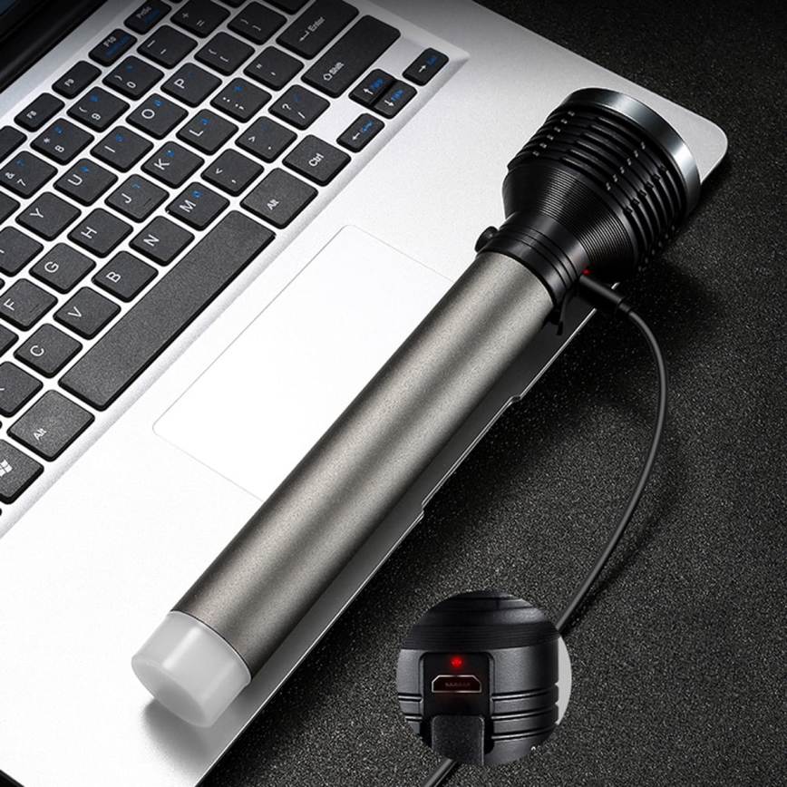 Επαναφορτιζόμενος φακός LED/6,5W/3,7V 2400 mAh