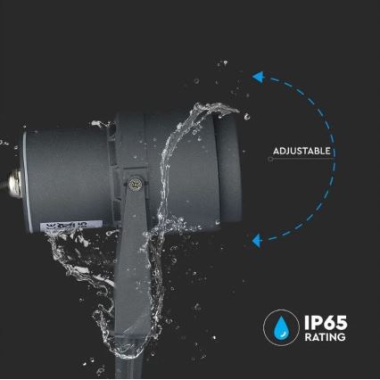 LED Φωτιστικό εξωτερικού χώρου LED/12W/230V 4000K ανθρακί IP65