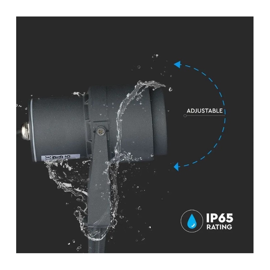 LED Φωτιστικό εξωτερικού χώρου LED/12W/230V 4000K ανθρακί IP65