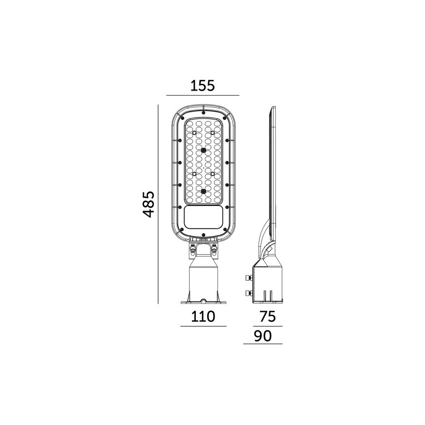 LED Φωτιστικό Δρόμου BRELUXO LED/100W/230V 4000K IP65