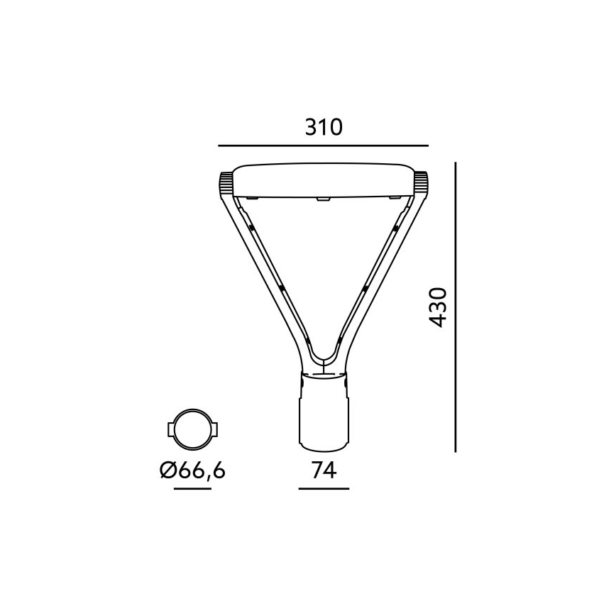 LED Φωτιστικό δρόμου NEXPARK LED/30/40/60W/230V 3000/4000/6500K IP66