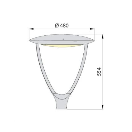 LED Φωτιστικό δρόμου PARK SOFT LED/60W/230V 4000K IP65