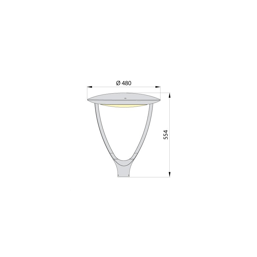 LED Φωτιστικό δρόμου PARK SOFT LED/60W/230V 4000K IP65