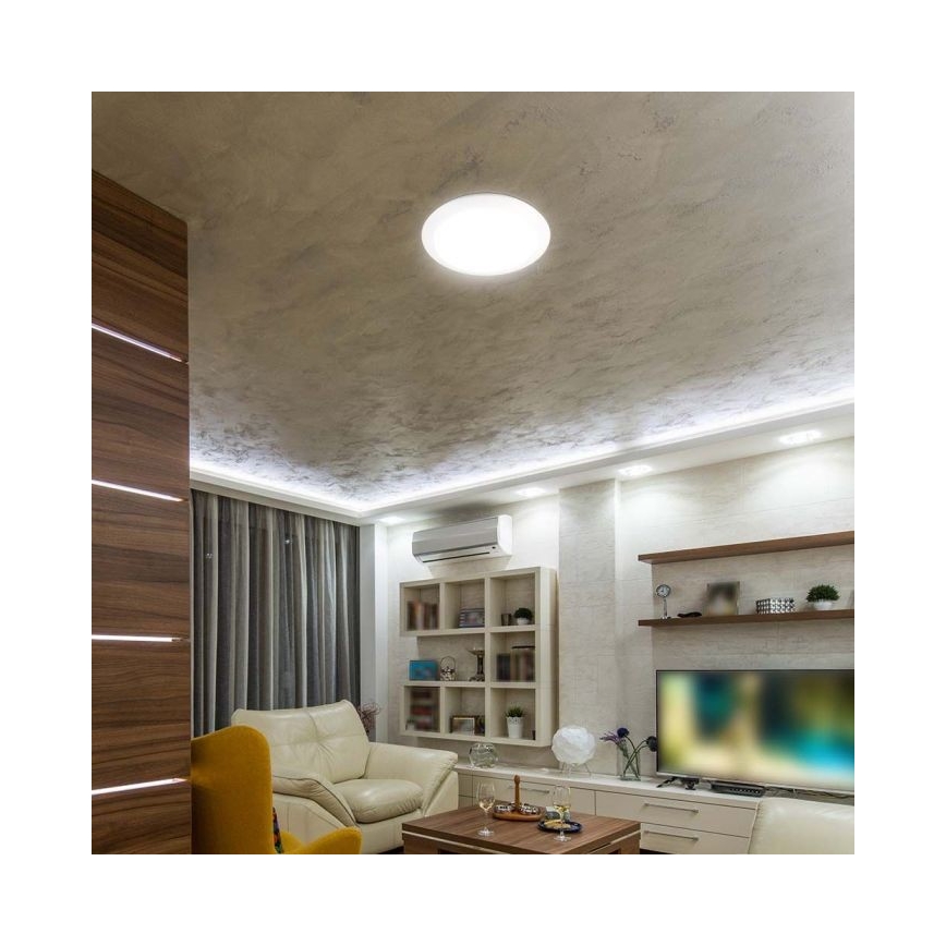 LED Φωτιστικό μπάνιου με αισθητήρα LED/20W/230V 3000/4000/6000K IP66 διάμ. 30 εκ.