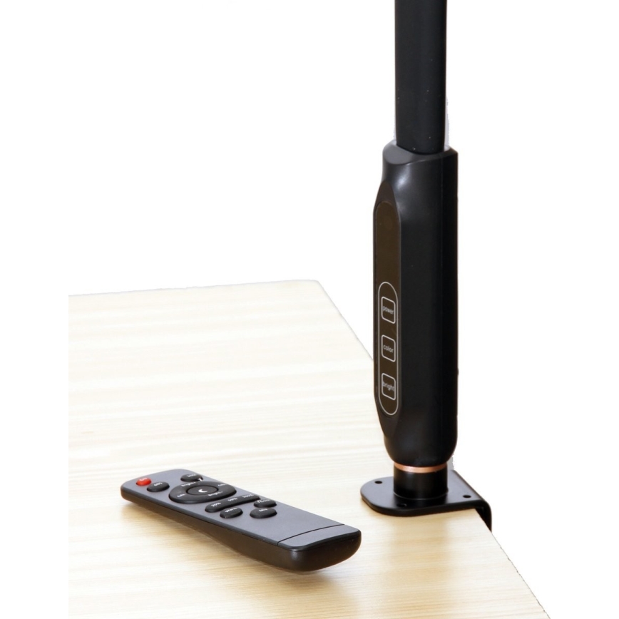 LED Φωτιστικό αφής ντιμαριζόμενο 3σε1 LED/12W/230V μαύρο CRI 90 + τηλεχειριστήριο