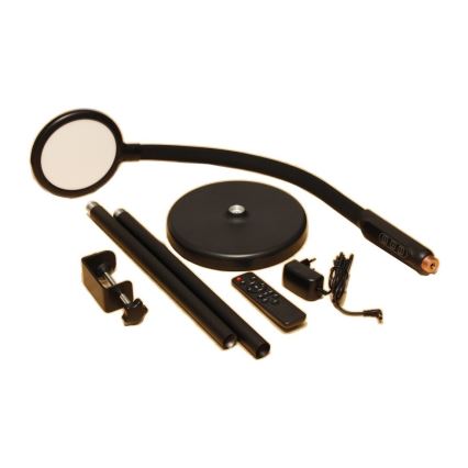 LED Φωτιστικό αφής ντιμαριζόμενο 3σε1 LED/12W/230V μαύρο CRI 90 + τηλεχειριστήριο