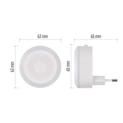 LED φωτιστικό νυκτός για πρίζα LED/0,5W/230V
