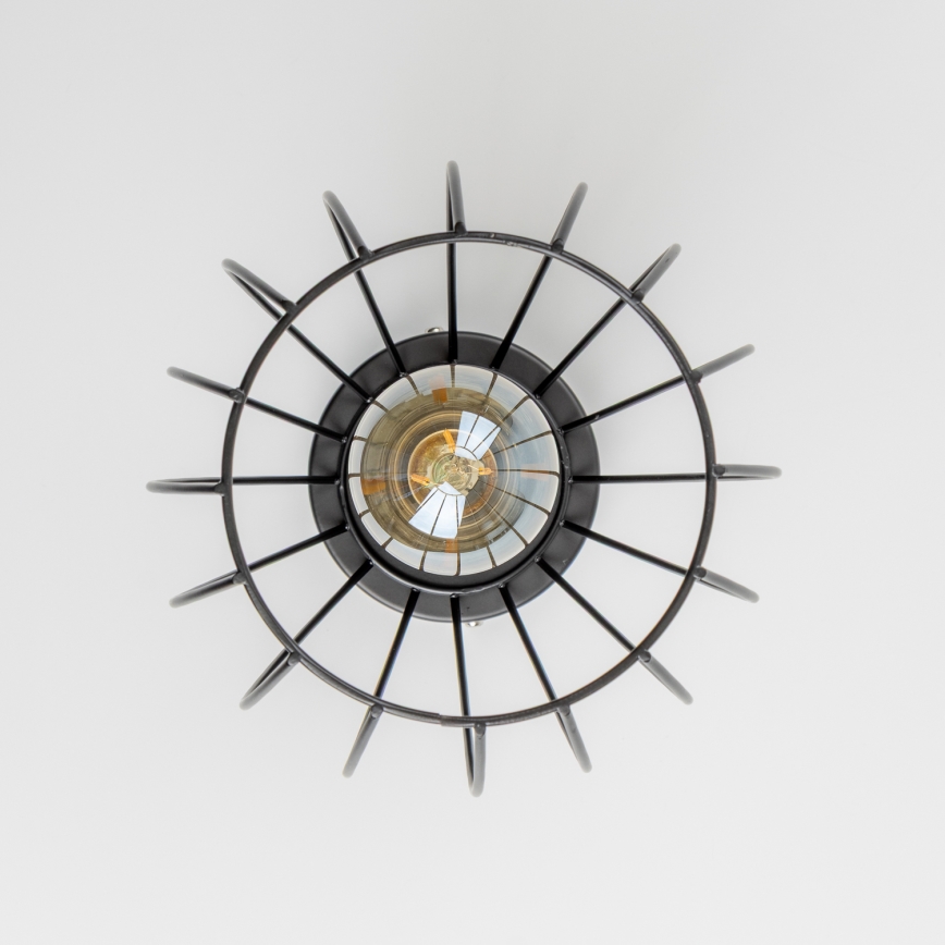 LED φωτιστικό οροφής 1xE27/6,5W/230V μαύρο