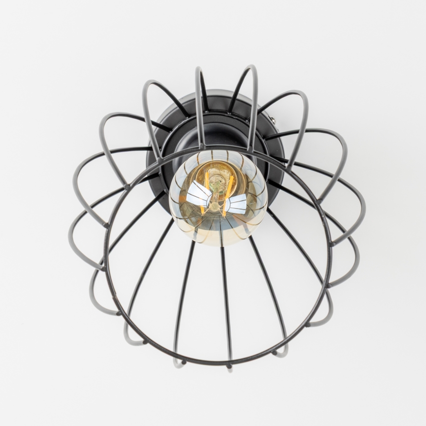 LED φωτιστικό οροφής 1xE27/6,5W/230V μαύρο