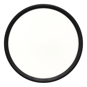 LED φωτιστικό οροφής, 24W/230V, 3000/4000/6500K, διάμ. 30 cm, μαύρο