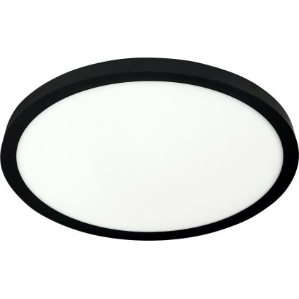 LED φωτιστικό οροφής, 24W/230V, 3000/4000/6500K, διάμ. 30 cm, μαύρο