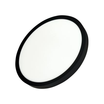 LED φωτιστικό οροφής, 24W/230V, 3000/4000/6500K, διάμ. 30 cm, μαύρο