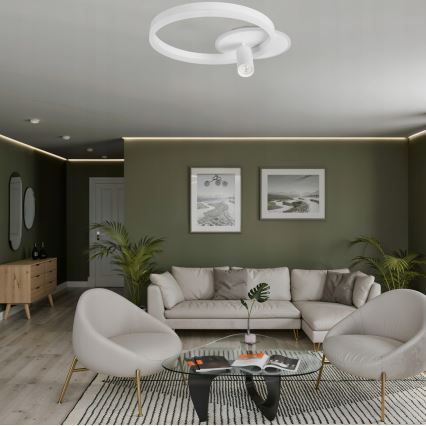 LED φωτιστικό οροφής 38W/230V + 1xGU10/30W λευκό