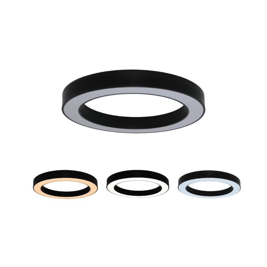 LED φωτιστικό οροφής 80W/230V 3000/4000/6500K διάμ. 80 εκ. μαύρο