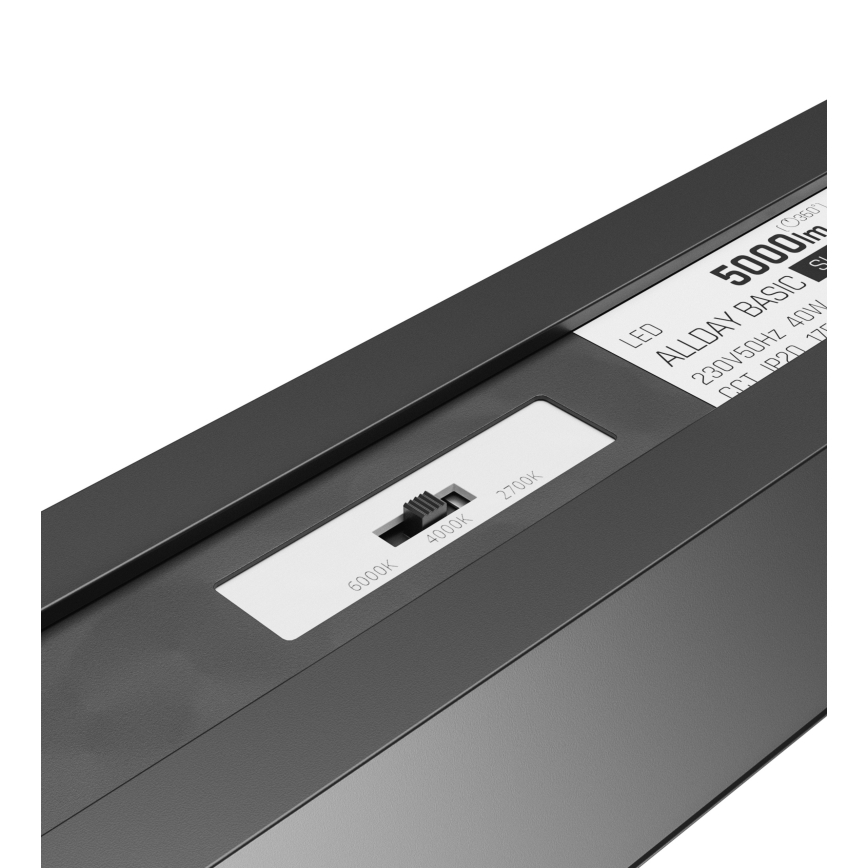LED φωτιστικό οροφής ALLDAY BASIC LED/20/30/40W/230V 2700/4000/6000K 120 cm μαύρο