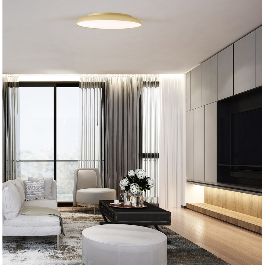 LED φωτιστικό οροφής ART LED/40W/230V χρυσό