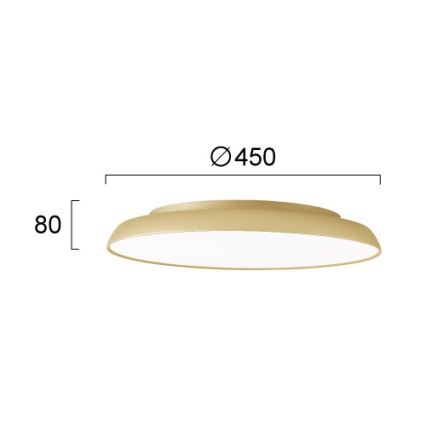 LED φωτιστικό οροφής ART LED/40W/230V χρυσό