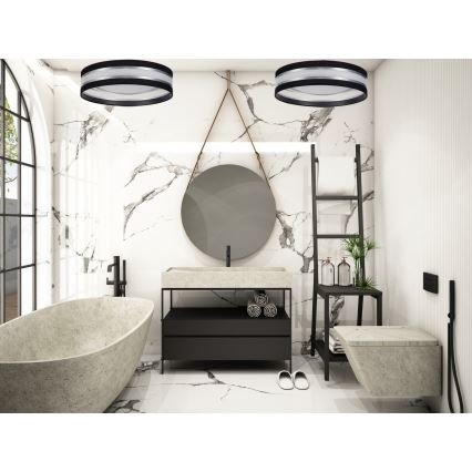 LED φωτιστικό οροφής CORAL LED/24W/230V μαύρο/ασημί