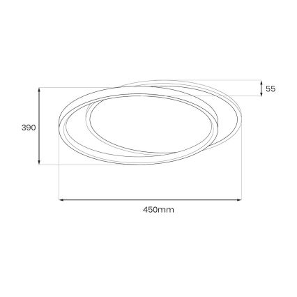 LED φωτιστικό οροφής CORDOBA LED/30W/230V λευκό