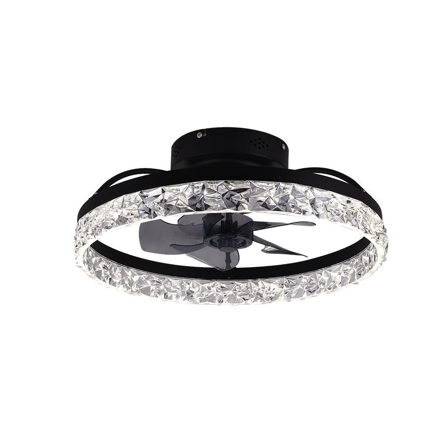 LED Φωτιστικό οροφής dimmable με ανεμιστήρα LED/35W/230V 3000-6500K μαύρο + τηλεχειριστήριο