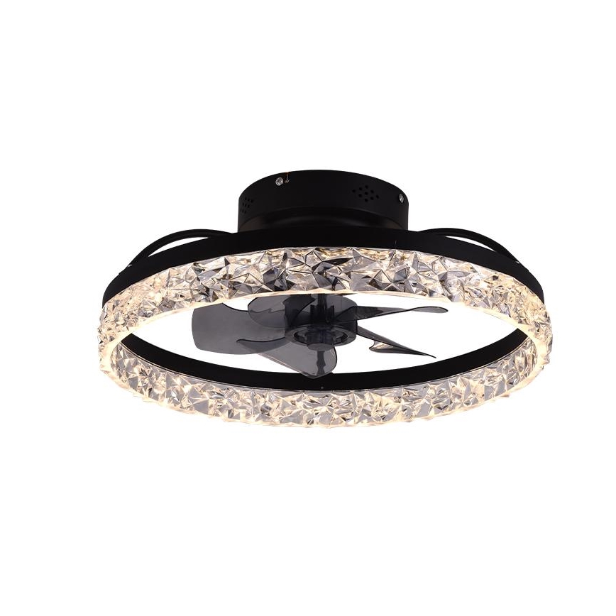 LED Φωτιστικό οροφής dimmable με ανεμιστήρα LED/35W/230V 3000-6500K μαύρο + τηλεχειριστήριο