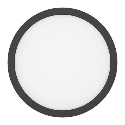 LED φωτιστικό οροφής EVORA LED/18W/230V 3000/4000/6000K διάμ. 22,5 cm μαύρο