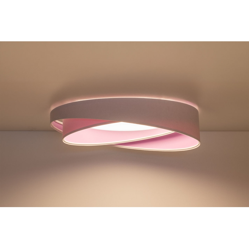 LED Φωτιστικό οροφής GALAXY MODERN LED/24W/230V Ø 55 cm λευκό/μωβ