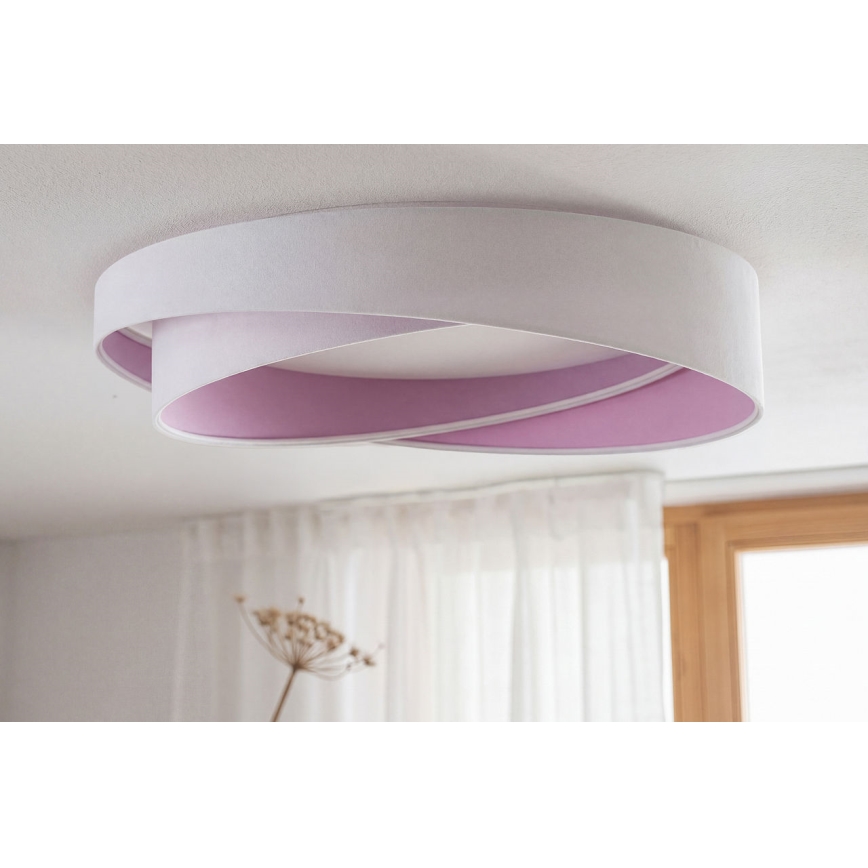LED Φωτιστικό οροφής GALAXY MODERN LED/24W/230V Ø 55 cm λευκό/μωβ