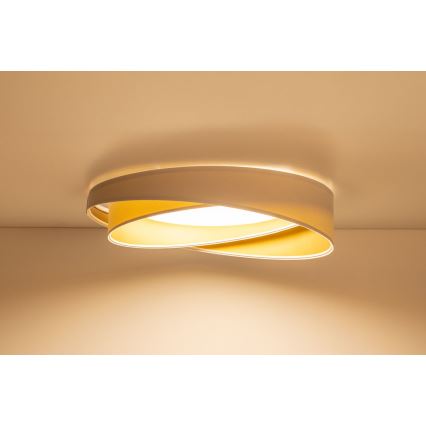 LED φωτιστικό οροφής GALAXY MODERN LED/24W/230V Ø 55 cm λευκό/χρυσό