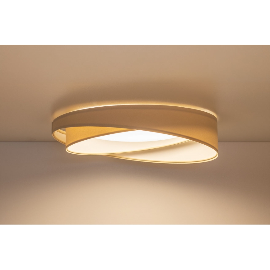 LED φωτιστικό οροφής GALAXY MODERN LED/24W/230V Ø 55 cm κρεμ/λευκό