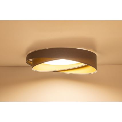 LED φωτιστικό οροφής GALAXY MODERN LED/24W/230V Ø 55 cm γκρι/χρυσό