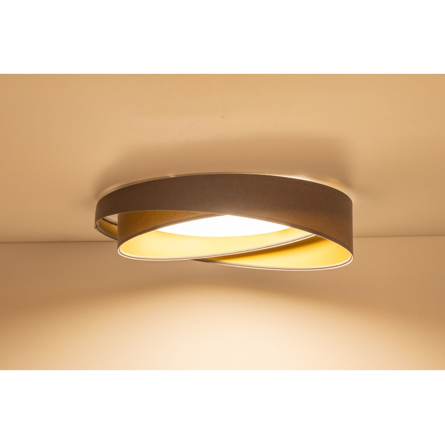 LED φωτιστικό οροφής GALAXY MODERN LED/24W/230V Ø 55 cm γκρι/χρυσό