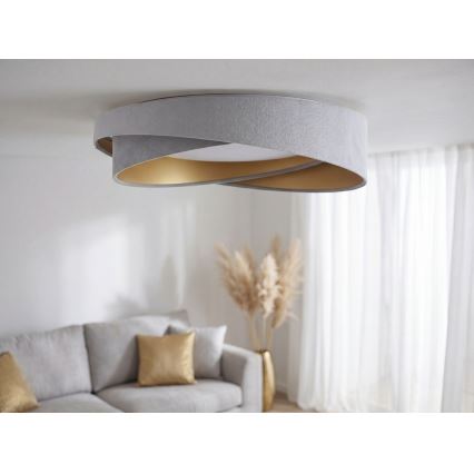 LED φωτιστικό οροφής GALAXY MODERN LED/24W/230V Ø 55 cm γκρι/χρυσό