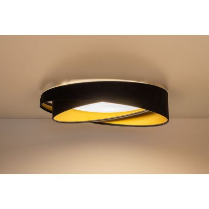 LED φωτιστικό οροφής GALAXY MODERN LED/24W/230V Ø 55 εκ. μαύρο/χρυσό