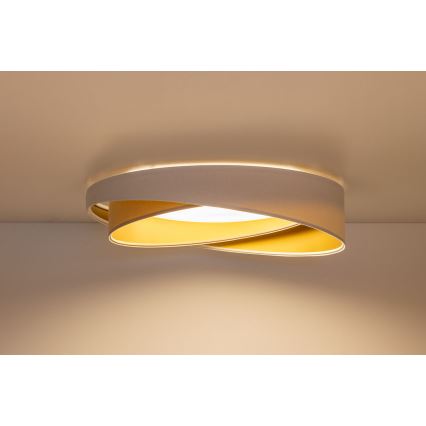 LED φωτιστικό οροφής GALAXY MODERN LED/24W/230V διάμ. 55 cm λευκό/μπεζ/χρυσό