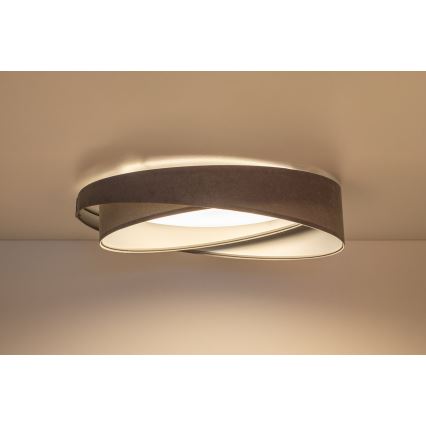 LED φωτιστικό οροφής GALAXY MODERN LED/24W/230V διάμ. 55 cm γκρι/ασημί