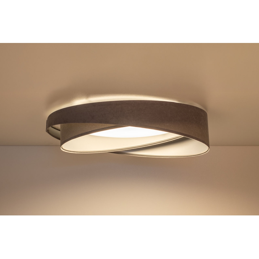 LED φωτιστικό οροφής GALAXY MODERN LED/24W/230V διάμ. 55 cm γκρι/ασημί