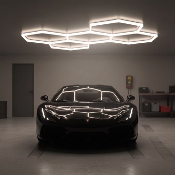 LED φωτιστικό οροφής HEXLINE LED/216W/230V 4000K 208x300 cm λευκό