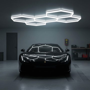 LED φωτιστικό οροφής HEXLINE LED/216W/230V 6500K 208x300 cm λευκό