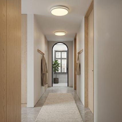 LED Φωτιστικό οροφής HUGO LED/12/18/24W/230V 3000/4000/6500K Ø 30 cm IP54 λευκό