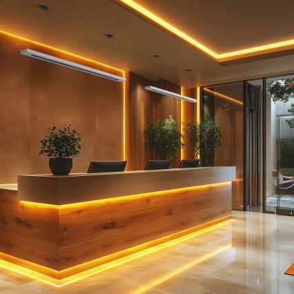 LED φωτιστικό οροφής/κρεμαστό PLANK LED/20/30/40W/230V 2700/4000/6000K CRI 90 λευκό